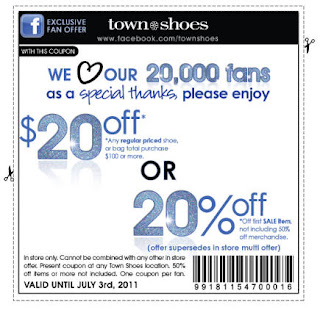 town shoes canada coupon